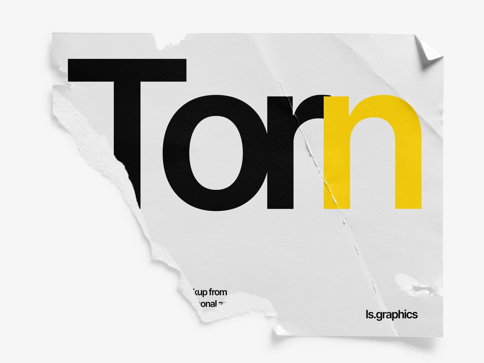 Torn Posters Glossy online mockup