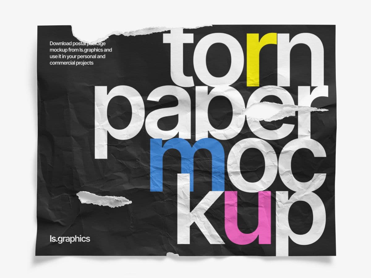 Torn Posters online mockup