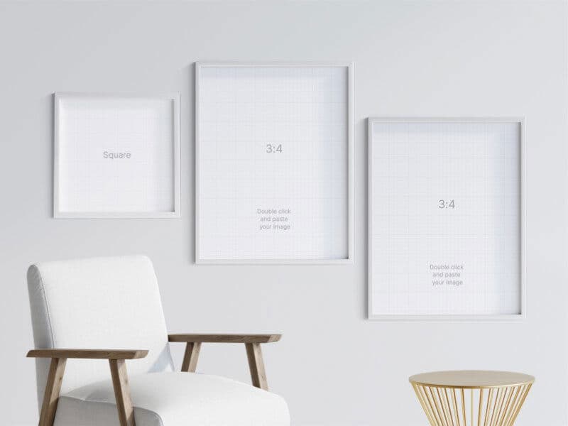 Frames online mockup