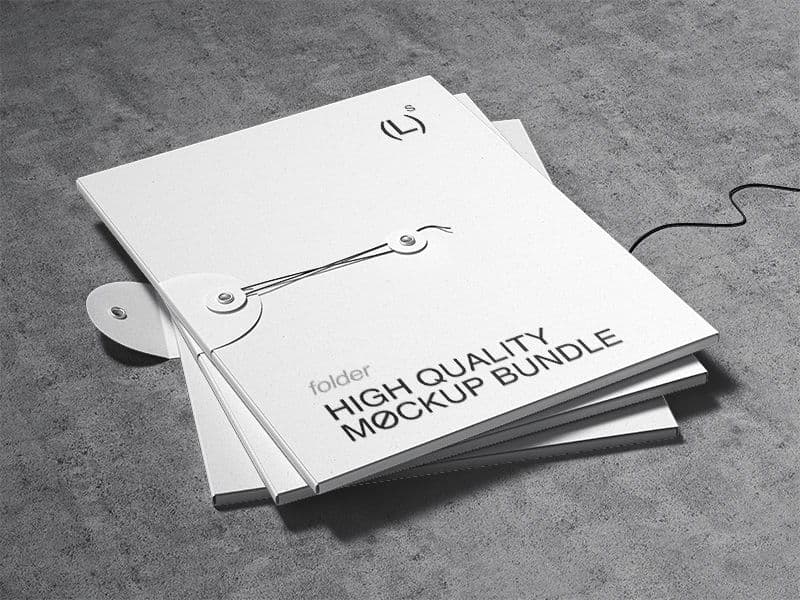 Qubus. Folders online mockup