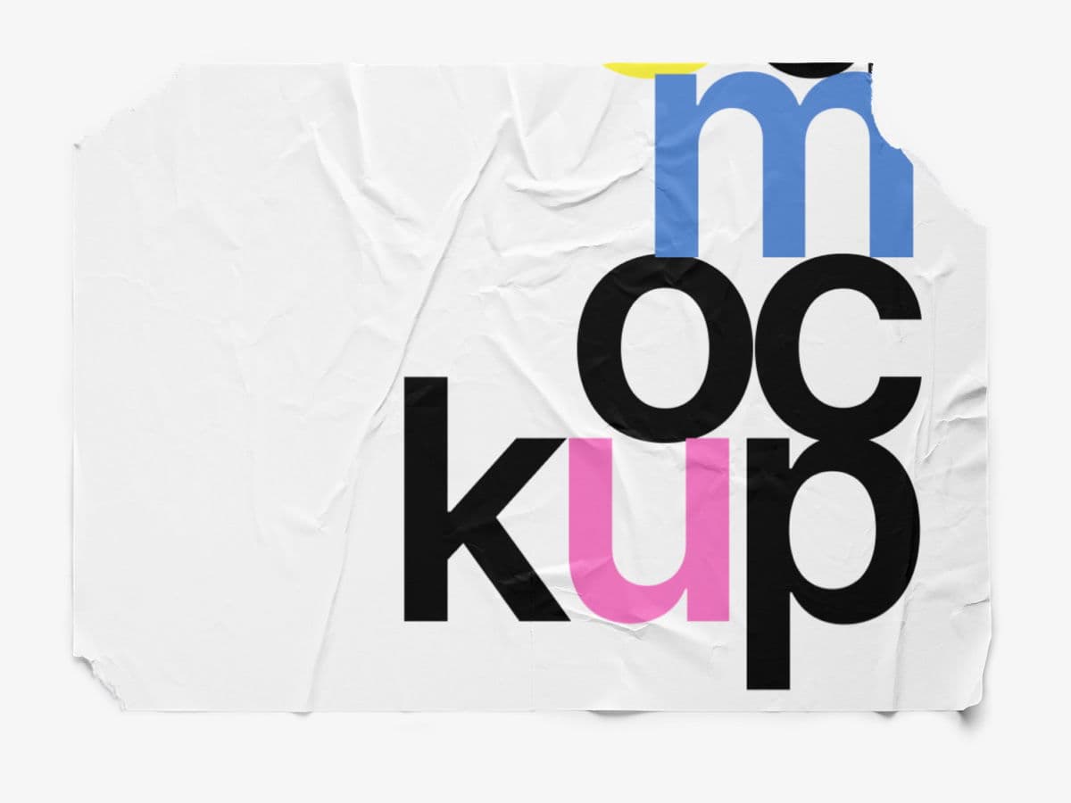 Glued Posters online mockup