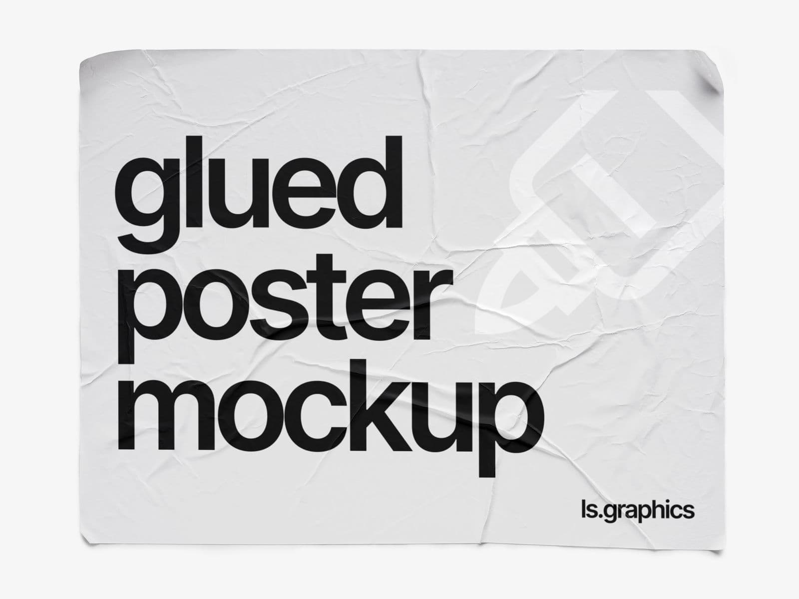 Glued Posters Glossy online mockup
