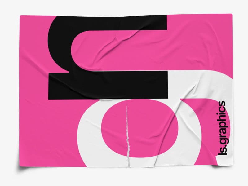 Glued Posters online mockup