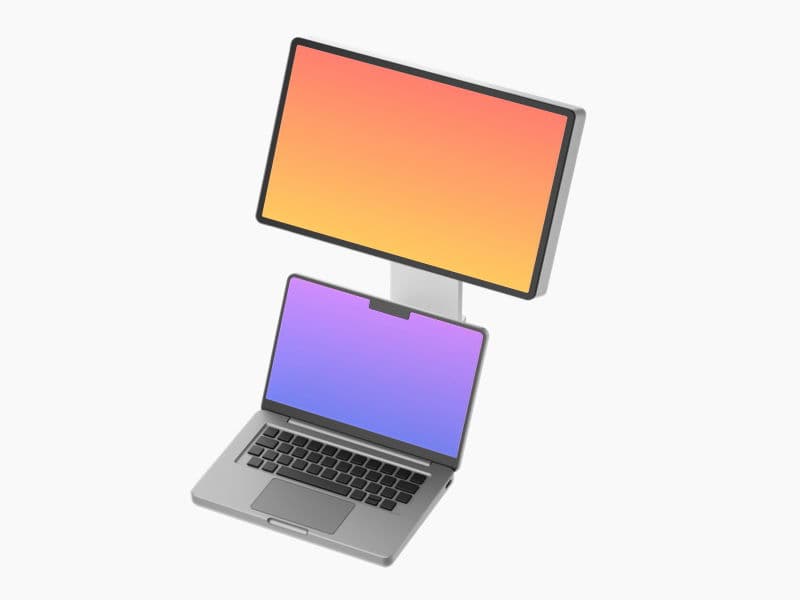 Cartoon Laptop online mockup