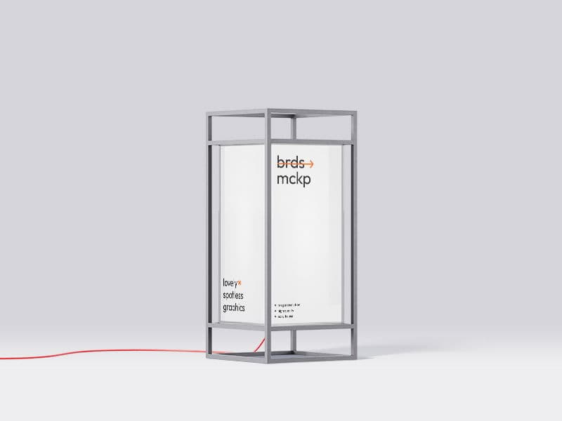 Boards. Floor Sign Stand online mockup