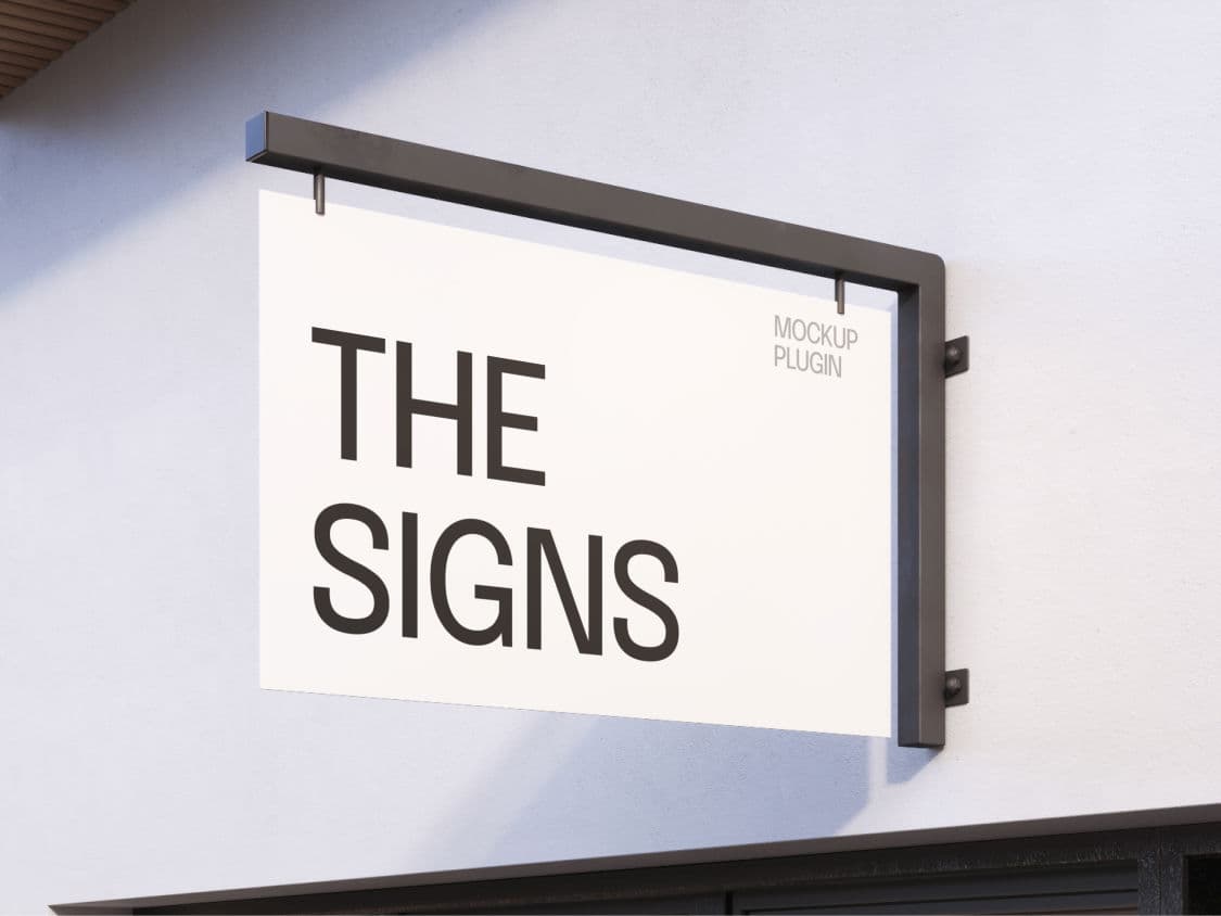 Metal Sign Mockup online mockup