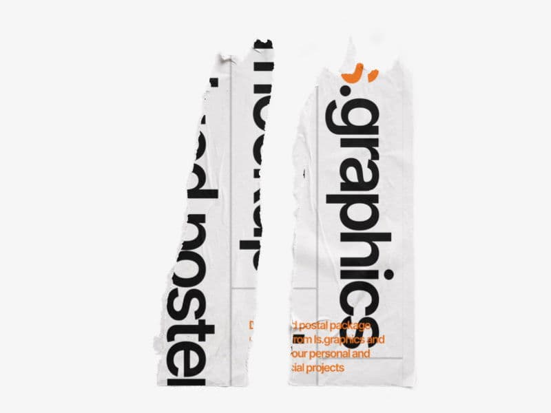 Glued Posters Textured online mockup