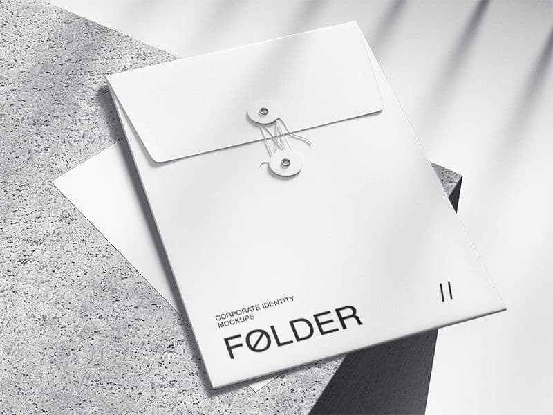 Qubus. Envelope, Paper online mockup