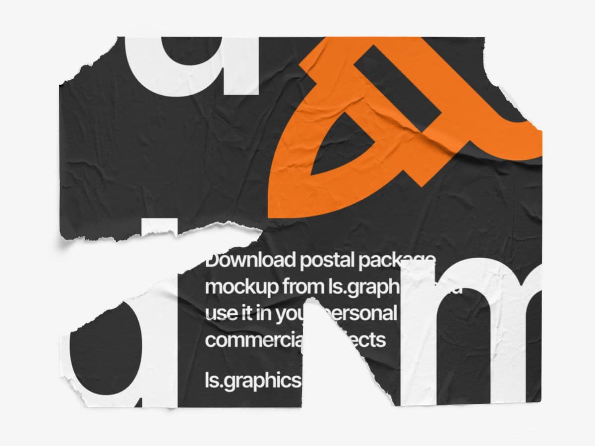 Glued Posters online mockup