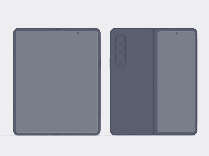 Samsung Galaxy Z Fold 3 online mockup