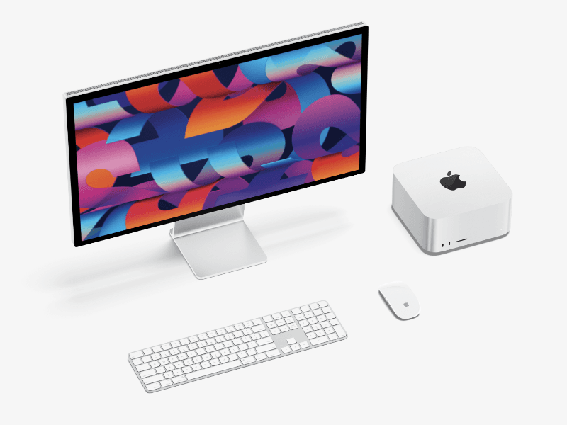Mac Studio and Studio Display online mockup