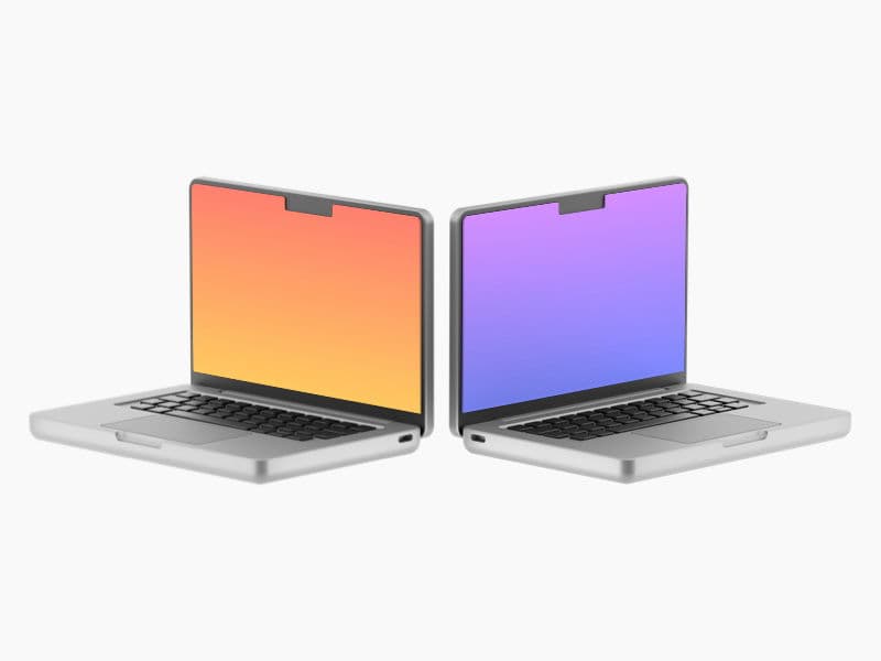 Cartoon Laptop online mockup