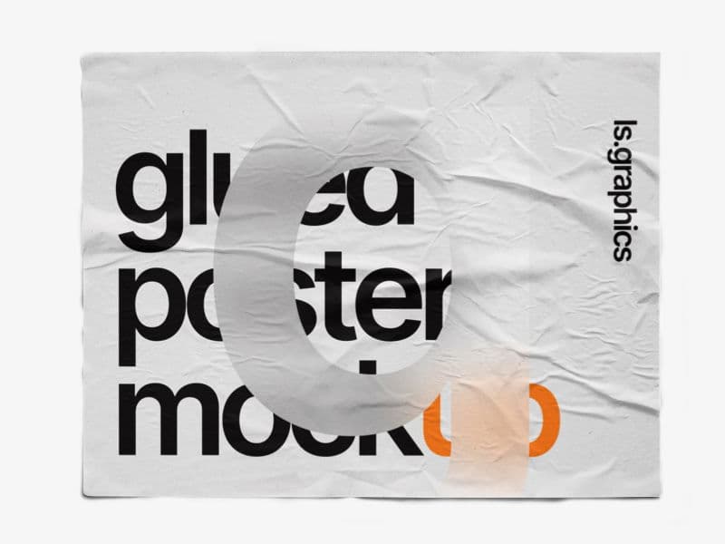 Glued Posters Textured online mockup