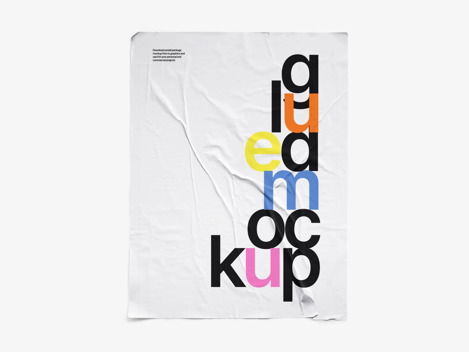 Glued Posters Glossy online mockup